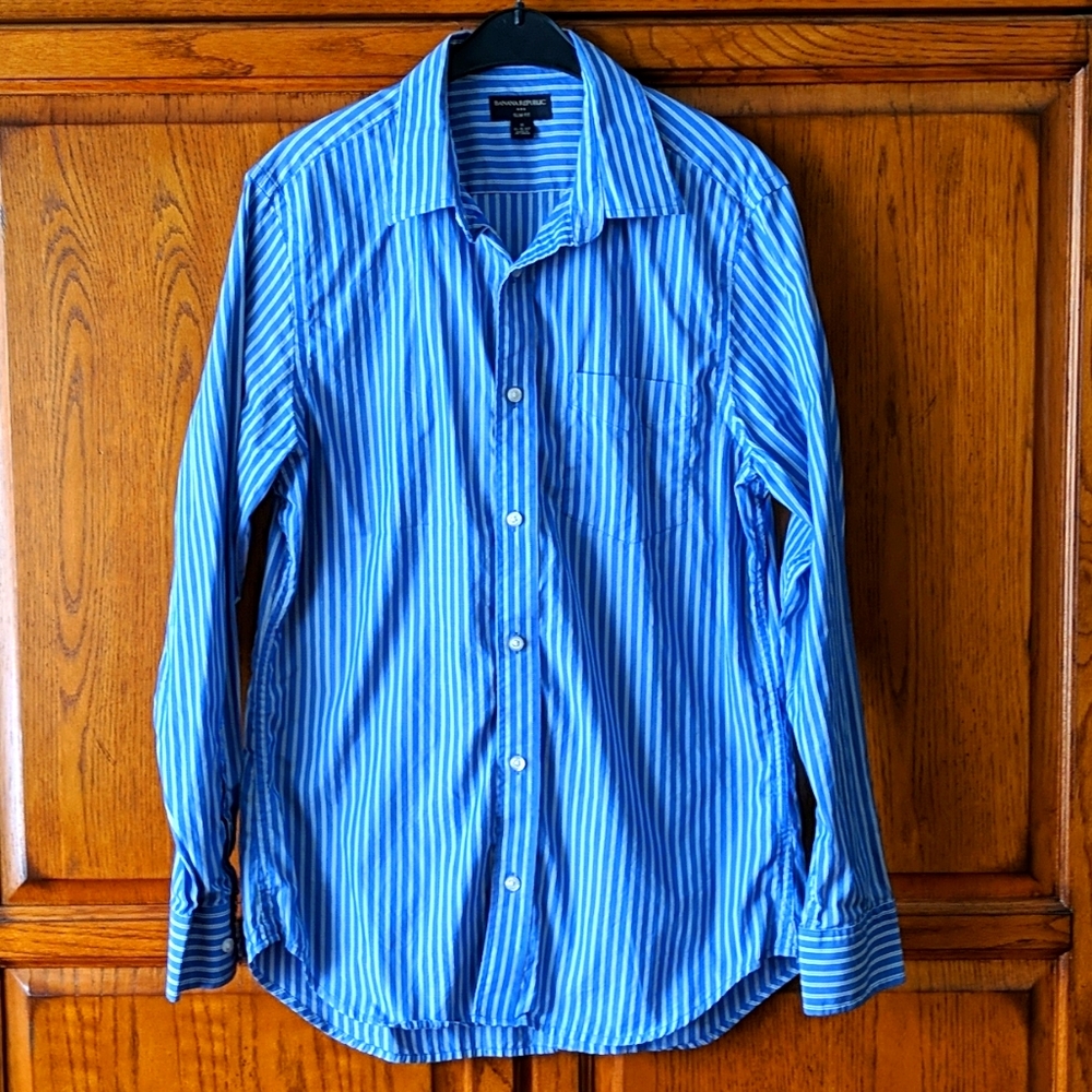 Men's Dress Shirt - Slim Fit - M